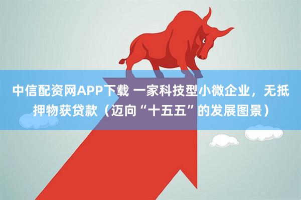 中信配资网APP下载 一家科技型小微企业,无抵押物获贷款(迈向“十五五”的发展图景)